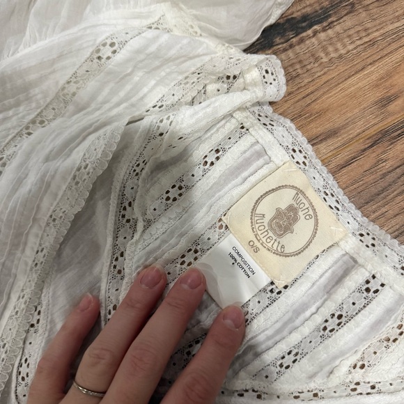 Muche & Muchette White Tiered Ruffle Mini Dress - Picture 4 of 7